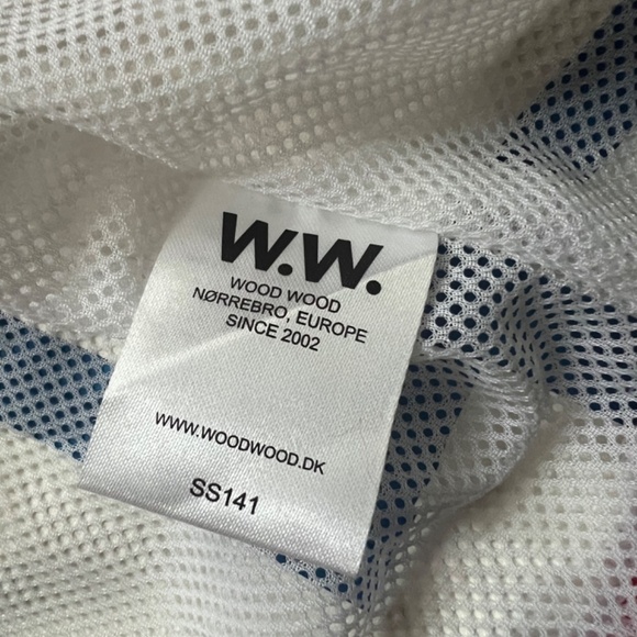 Wood Wood Romain Jacket M65 Waterproof Coral Red Size Large NWOT - Picture 9 of 9